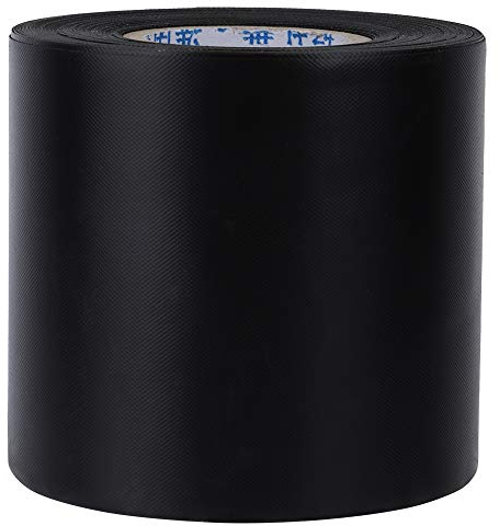 Jenngaoo Ruban à Conduite, Ruban de Fixation Isolation PVC 60mmx11m, Bande Adhésive Noire pour Climatisation et Ventilation, Résistant à l'Humidité et UV