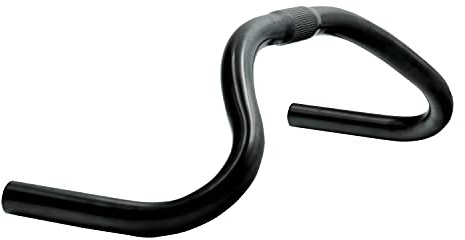 SENQI Bike Handlebar Aluminum Alloy Bar Bent Handlebar 25.4mm 440mm for Road Bike Leisure Bicycle, Black