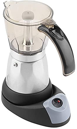 minifinker Caffettiera elettrica smontabile con spegnimento automatico per 6 persone caffettiera espresso facile da pulire caffettiera fatta in casa per latte, espresso, caffe mocha, cappuccino
