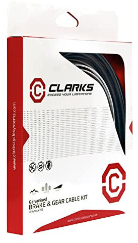 Clarks Universal Brake and Gear Cable Kit, Mountain Bike & Road - Black