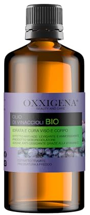 Oxxigena - Huile de Pépins de Raisin BIO Pure à 100%, Paquet de 1000 ml, Huile à Action Antioxydante, Idéale sur la Peau pour un Effet Raffermissant, Tonifiant et Anti-âge