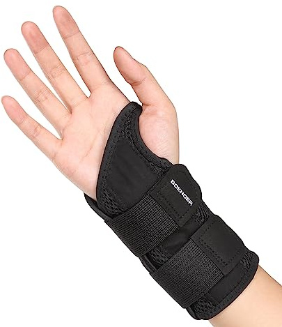 Boenoea Handgelenkstütze Linke und Rechte Hand mit Stabilisator, Handgelenkbandage für Frauen Männer, Komfort Handgelenk Bandagen für Arthritis, Sehnenentzündung, Sportschutz
