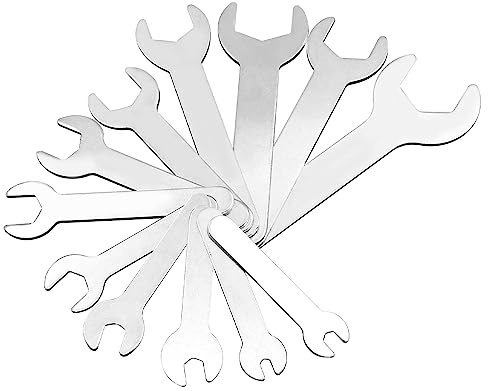 Xuzimaoyi Open Dual Port End Wrench Set, Spanner Set, Multi-Shaped Opening Plated Slacet Snap-On Flare Nut Wrench Set, Wrench (12, 0.4-2.3CM)