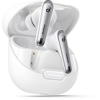 Soundcore by Anker Liberty 4 NC Casque Bluetooth avec réduction du Bruit, réduction adaptative du Bruit pour Les Oreilles et l'environnement (Blanc) (reconditionné)