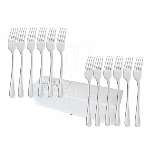 12 forchette da menù della serie Casino 6142 di Picard & Wielpütz, singolarmente in cartone pieghevole bianco