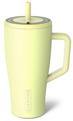 BrüMate Era 900ml Tumbler with Straw and Lid | 30oz Metal Water Bottle with Handle | 100% Leakproof | Insulated Cup | Stainless Steel Travel Gym Mug | Keeps Drinks Ice-Cold All Day (Prickly Pear)