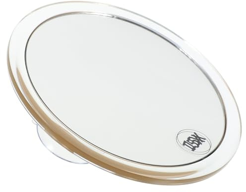 Ipetboom Espejo de Maquillaje de Aumento 15x 146mm Ventosa Fuerte Vidrio Dorado un Lado para Baño y Retoques Compactos Portátil