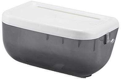 AQQWWER Taschentuchbox Halter Toilet Tissue Box Wasserdicht Seitenhaken Kunststoff Stabiler Toilettenpapier Papierrollenhalter for Badezimmer