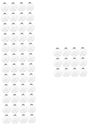 PRETYZOOM 60 STK Weihnachtsdekorationskugel Kinder weihnachtsdeko christbaumanhänger Weihnachtsbaum befüllbare Ornamente Weihnachtsdekorationen Christbaumschmuck Foto-Requisiten Metall