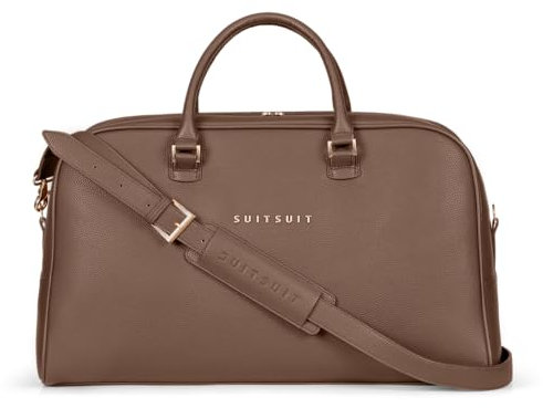 SUITSUIT Fab Seventies - Weekendtas Dames - Handbagage tas - Reistas - 53 x 22 x 33 cm - 28L - Bruin