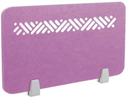 Icegrey Séparateur Cloison Acoustique de Bureau Panneau De Confidentialité De Bureau,Séparateur De Table en Feutre Anti-Bruit et Protection visuelle,pour étudiants et salles de Classe, Violet Clair