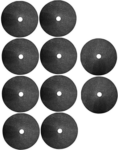 ifundom Tessuto di Controllo Terreno Traspirante 10 Pezzi per Giardino e Piantagione Diametro 32 Cm Foro 4 Cm Telo da Giardino per Diserbo e Pacciamatura in Serra e All'aperto