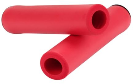 BCOATH 2 Paia Copri Manubrio Bici da Corsa Antiscivolo in Spugna Copertura Manopole Ergonomiche per Mountain Bike Impugnature Resistenti e Ammortizzanti Rosse