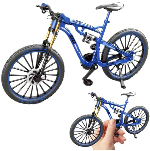 NIDONE Fingerfahrrad, Maßstab 1:8, Simulationslegierung, Finger-BMX-Spielzeug, interaktives Mini-BMX-Fahrrad mit beweglichem Teil, faltbar, mit stoßdämpfender Dekoration für Kinder und Sammler