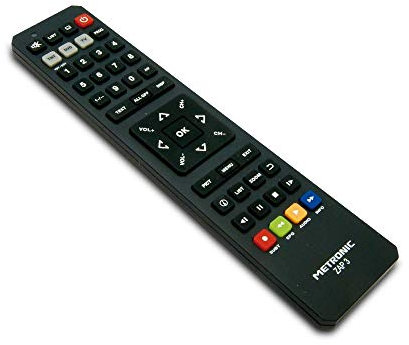 Metronic TCDE ZAP3 - Mando a Distancia Universal para TV y TDT, Negro