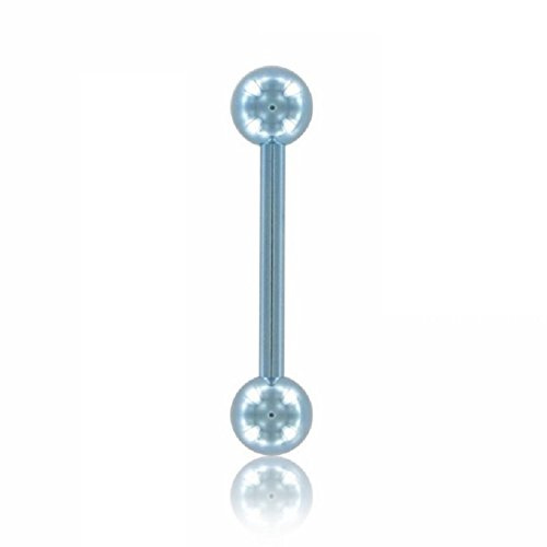 eeddoo Piercing Stab Barbell Blau Titan