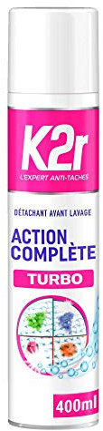 Miror K2r Azione Completa Turbo - Aerosol (400 ml) - Smacchiatore pre-lavaggio - tutti i tipi di macchie - anche intarsiate