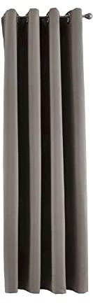 Gardinenbox Newyork 201920600 - Tenda termica oscurante con occhielli, fonoassorbente, protezione UV, 160 x 140 cm, colore: Tortora