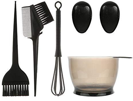 5-teiliges Set Tönungswerkzeug, professionelle Haarfärbebürste, Haarfärbe-Schale, Ohrenschützer, Haarfärbe-Werkzeuge, Rührschüssel