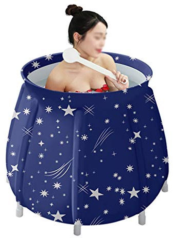 WYY Erwachsene Faltbadewanne Erwachsene Kinder Klappbadewanne, Große Tragbare Freistehende Badewanne Verdickung Isolierung Badeeimer (Größe: 80x65cm) Tragbare Badewanne (Color : Style 4)