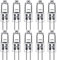 G4 Halogen Light Bulbs 20W 12V Clear Capsule 2 Pin Lamp Bulb Halogen Pin Base Warm White Dimmable 10 Pack