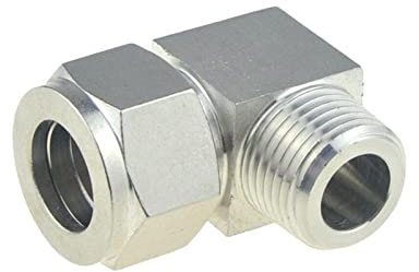 DOLUNTO 1 STÜCK SS-Kompressionsrohradapter, PT-Rohrhülsen-Luftanschluss Edelstahl 304 (Farbe : PL-NPT, Größe : A-12MM OD Tube_3/8IN)