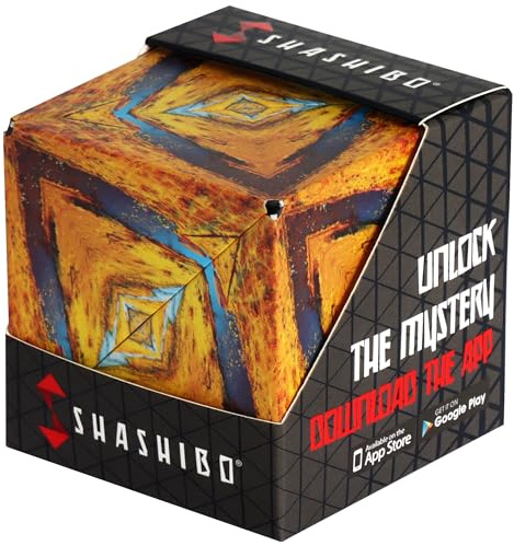 SHASHIBO Shape Changing Box - Award Winning, Patented Fidget Cube with 36 Rare Earth Magnets - Transforms Into Over 100 Shapes (Savannah)