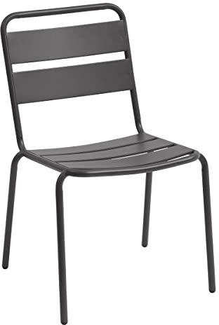 Hespéride Chaise de Jardin empilable Phuket Graphite