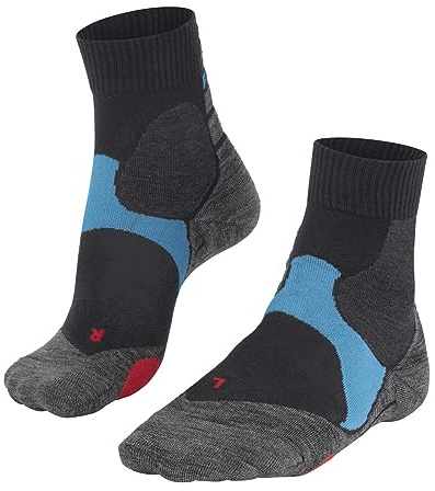 FALKE Unisex Fahrradsocken BC3 Comfort U Sso Baumwolle Funktionsmaterial antiblasen 1 Paar, Grau Stone 3591, 37-38