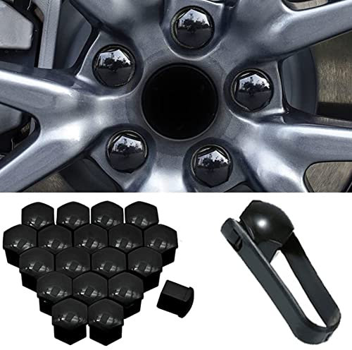 HERSIL 20pcs Auto-Nabe Schraubenabdeckung, für Fo-rd Transit Custom,Mutter Auto Rad Auto Hub Schraube Schutz Diebstahlschutzkappe Auto Radschraubenkappen,A-21mm