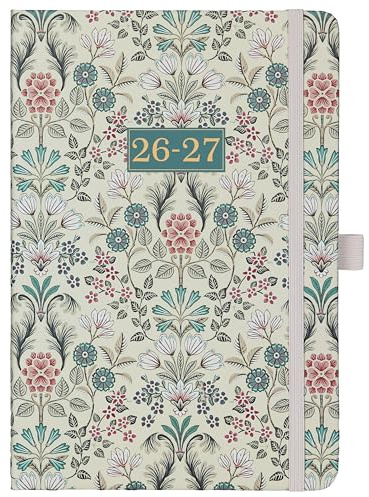 Indeme Schülerkalender 2025-2026 - Terminplaner Wochenansicht August-Juli, Mit Stiftschlaufe, 21,5 x 15,5 x 1,5 cm, Grün