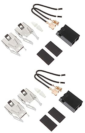 HOMSFOU Ensemble de Prise pour Cuisinière Électrique, 2 Jeux, Remplacement Direct, Abs Robuste, pour Brûleur Cuisine