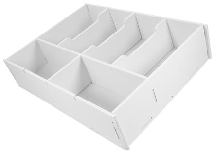 Zerodeko Bargeldaufbewahrungsbox Mit Mehreren Fächern Geldkassette Quittungsorganizer Für Schreibtisch Geldablage Münzbox Geldaufbewahrungsständer Geldorganizer Ticketsortierbox Bargeldorga