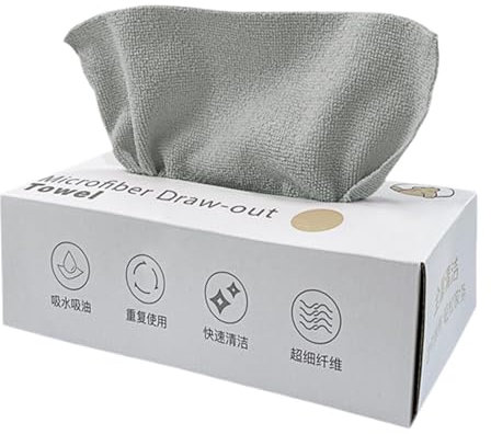 Paño De Limpieza De Microfibra - 30 Trapos De Fregado Ultra Absorbentes, Paño De Limpieza De Platos | Limpiador De Encimera, Trapos De Fregado, Diseño Extraíble, Paño De Limpieza Multifuncional