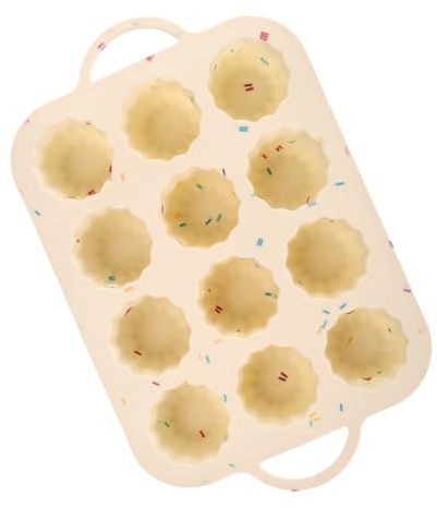 PRETYZOOM Moule à Muffins Silicone Réutilisable Moule à Cupcakes Antiadhésif Pour Cuisson Facile