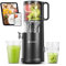 AOBOSI Extractor de Jugos Prensado en Frio de 126MM Canal de Alimentación Grande para Frutas y Verduras Enteras, Extractor de Jugo con Motor de Barrena Mejorado, Corte Automático y Técnicas