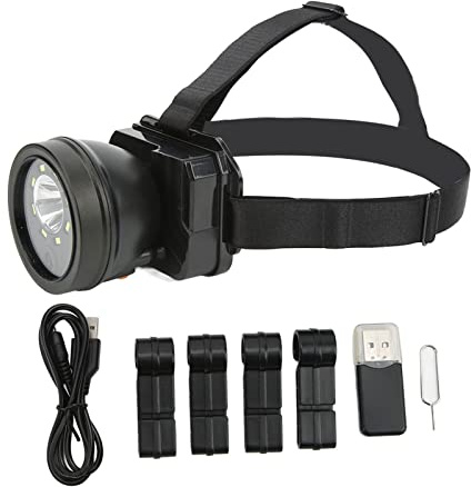 Kikumi Cámara de Acción Montada en la Cabeza 1080p HD Video Video Visor LED Visión Nocturna a Prueba de Agua para Deportes Al Aire Libre