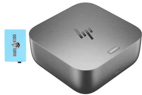 HP 100W G6 Thunderbolt 4 Dock Port Replicator Bundle with DKZ Hub (Universal Thunderbolt/USB-C Docking Station, Single Cable for Charging, Data Transfers to Any Brand Laptop) 9X472UT#ABA | Bundle with DKZ Hub, Single Cable for Charging, Data Transfers to Any Brand Laptop) 9X472UT#ABA