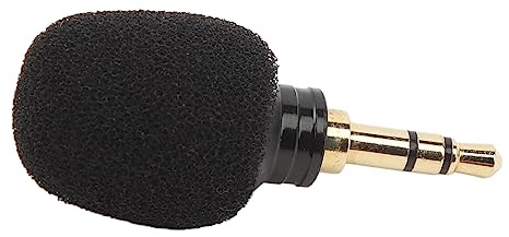 Tbest Microfono Mini -condensatore Microfono Ad Alta sensibilità Rumore Cancellazione Omnidirezionale da 3,5 Mm Plug Minusco