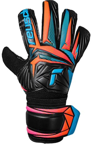 Reusch Guantes de Portero para Adultos, Agarre Robusto y Ajuste Estable | Fuerte control de pelota, para entrenamiento y juego, adecuado para césped artificial, césped natural y campo duro