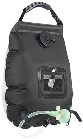 Generisch Douche portable pour camping, sac de douche solaire de 20 l avec pommeau de douche et tuyau, sac de douche de camping - Pour l'extérieur, l'intérieur, les voyages, la cabine, le jardin, la