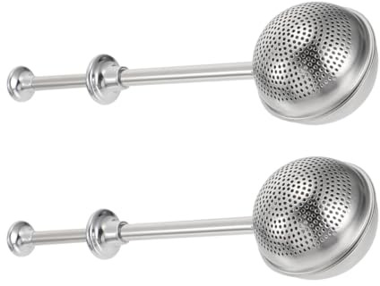 TOYANDONA Set da 2 Filtri per Tè in Acciaio Inossidabile Shaker Retrattili per Spezie, Zucchero a Velo e Infusore da Cucina per Uso Domestico e Regalo