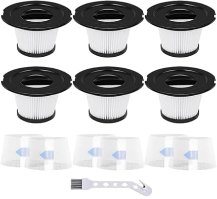6 Stück Filterset für den Akku-Staubsauger K17 A18, HEPA-Filter, Ersatzfilter, Staubsaugerfilter, Sorgen Sie für eine optimale Leistung Ihres Staubsaugers
