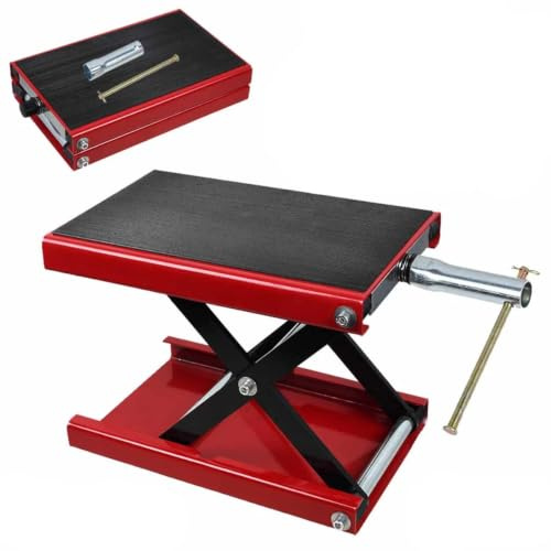 500KG Motorcycle Scissor Lift Jack Stand Adjustable Motorbike Repair Table