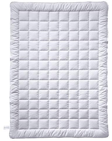 billerbeck Bettdecke Vanessa Superlight - Sommerdecke – 135 x 200 cm – Baumwolldecke, kühlende Bettdecke, leichte Sommerdecke – 100 % Baumwolle, Weiß