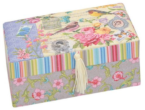Schmuckkästchen Schmuckschatulle Damen Schmuckkasten Schmuckdose Schmuckbox Schatulle (XL-Gelb)