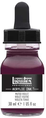 Liquitex 4260502 flüssige Professional Acrylfarben - Ink, Tusche, 30 ml, hochpigmentierte Airbrushfarbe, gedämpftes violett