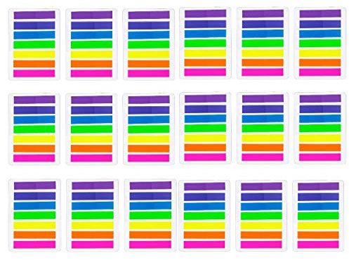JZK 2128 Stück Mini Haftmarker bunt Haftnotizen transparent Page Marker Kunststoff Index Tabs Klebezettel Notizzettel zum Studium Büro, Dekorations Zubehör zum Geschenk