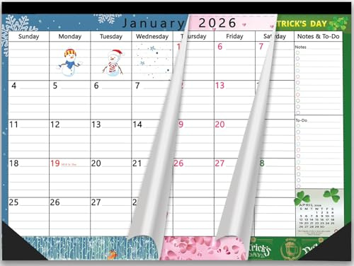 Magnetic Calendar 2026-2027 for Fridge, 17x12 Inches, Large, Schedule Planner Refrigerator, Monthly, January 2026- December 2027, 24 Months