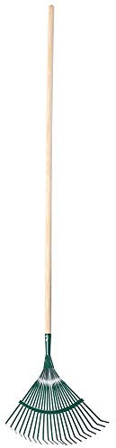 KADAX Gartenrechen, Rechen, Laubrechen, regulierbare Harke mit Stiel für Garten, Rasen, Bequeme Gartenharke, Laubfächer, Laubbesen, Gartenwerkzeug, Gartengerät (Band)